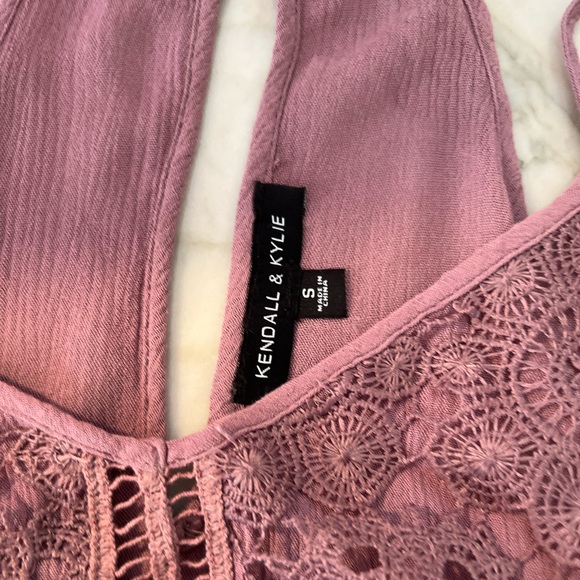 Kendal & Kylie halter/tank top sz S color is lilac/mauve - Picture 3 of 8